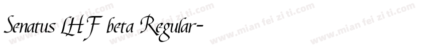 Senatus LHF beta Regular字体转换